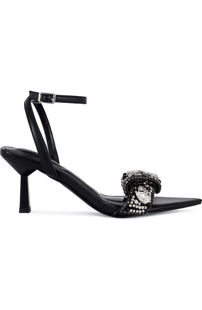 AZALEA WANG Mael Ankle Strap Sandal, Alternate, color, Black