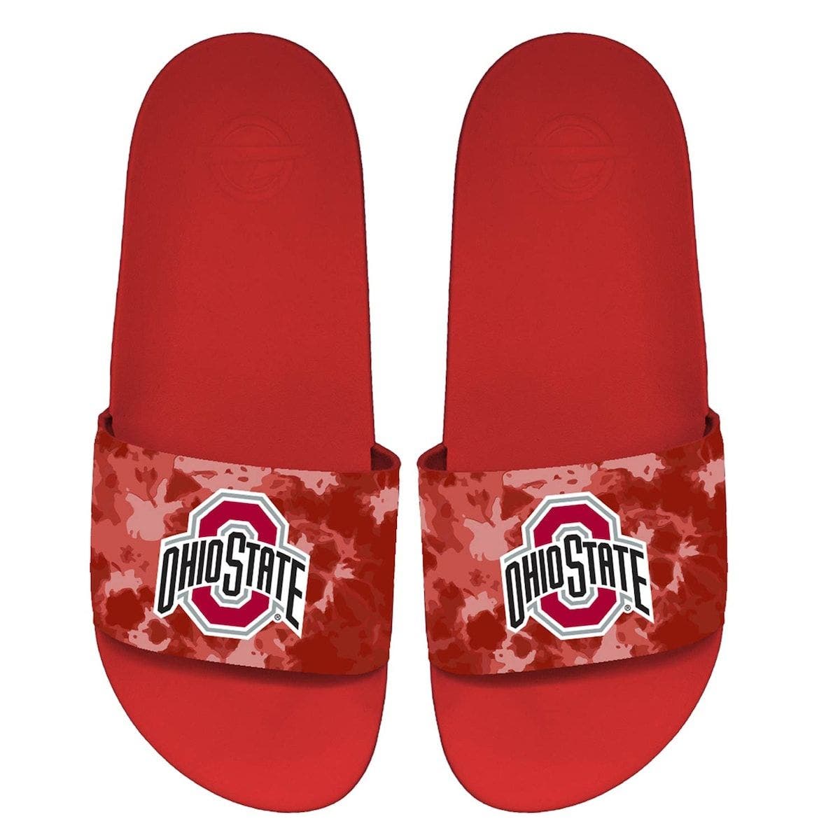 ISLIDE Unisex ISlide Ohio State Buckeyes Acid Wash Motto Slide Sandals, Alternate, color, 