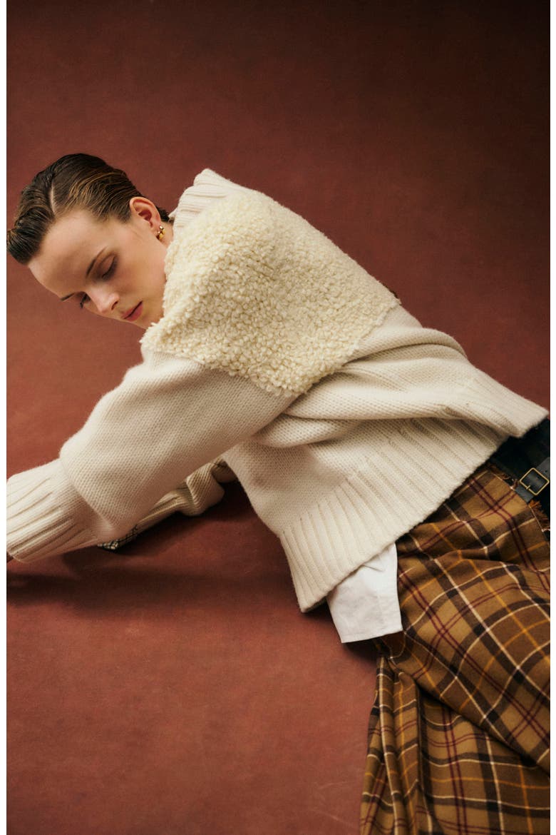 Rothley Mock Neck Sweater, Alternate, color, ECRU