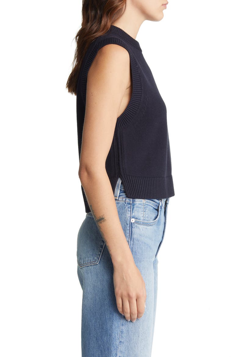 Cotton Sweater Vest, Alternate, color, UTILITY BLUE MULTI