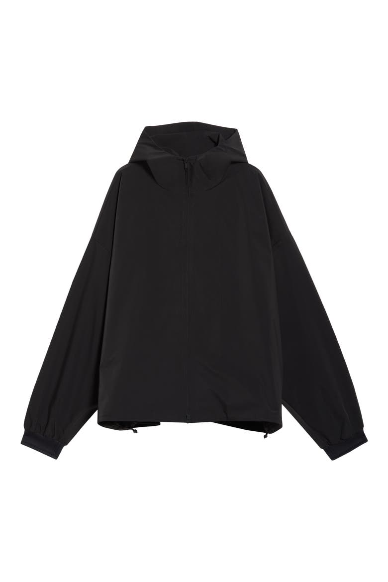 Full Zip Hooded Anorak, Alternate, color, VINTAGE BLACK