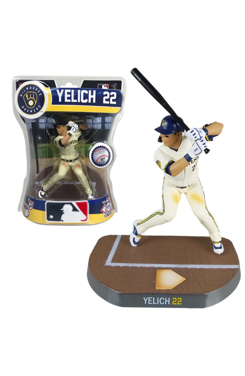 IMPORTS DRAGON Christian Yelich (Milwaukee Brewers) 2020 MLB 6" Figure Imports Dragon, Main, color, Blue