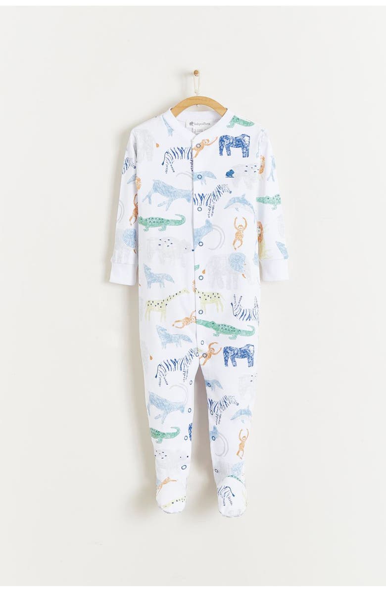 Babycottons Premium Peruvian Pima Cotton Kenya Footie Snug Pajamas For Infant, Alternate, color, Multicolor