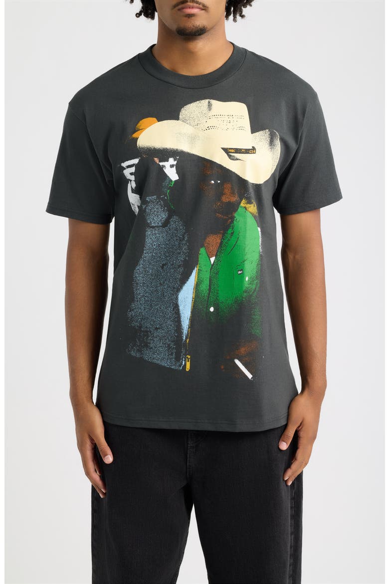Rodeo Graphic T-Shirt, Main, color, VINTAGE BLACK