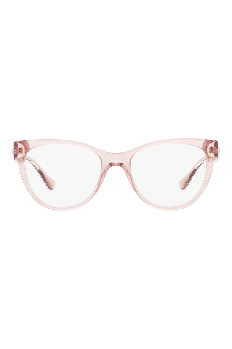 53mm Cat Eye Optical Glasses, Main, color, TRANS PINK