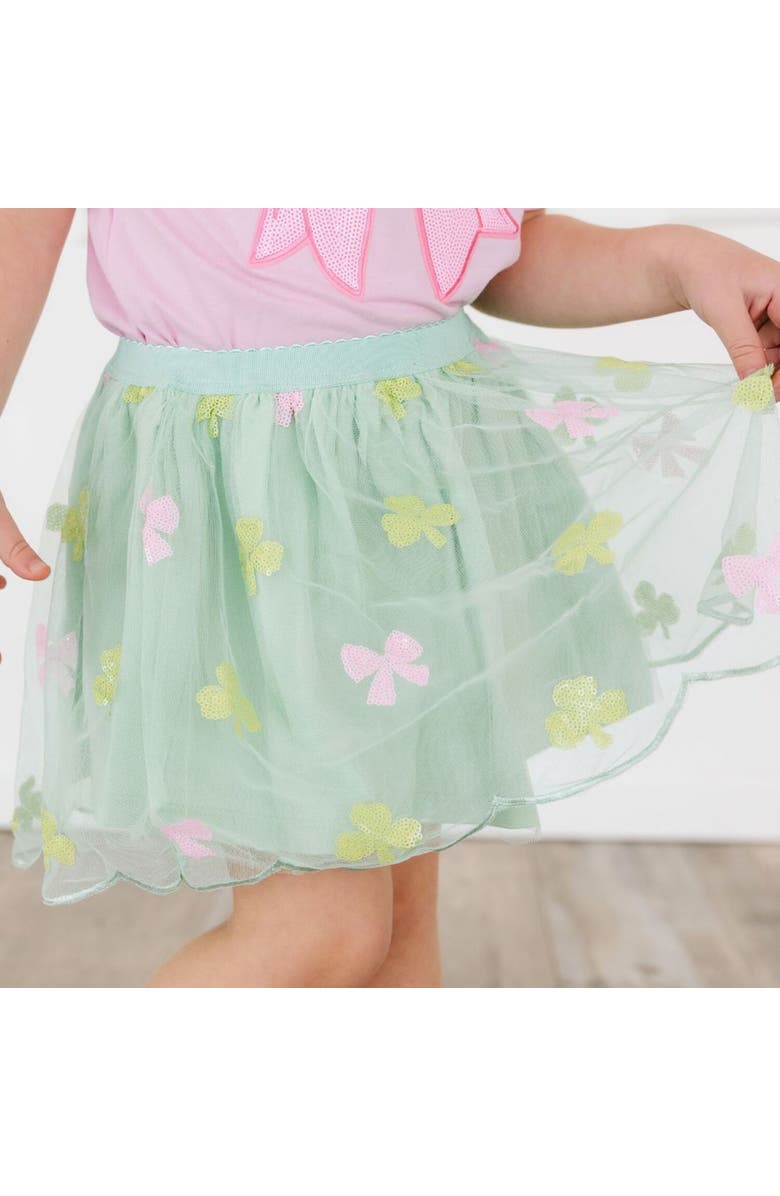 Sweet Wink Sweet Shamrock Sequin St. Patrick
s Day Tutu, Alternate, color, Mint Green