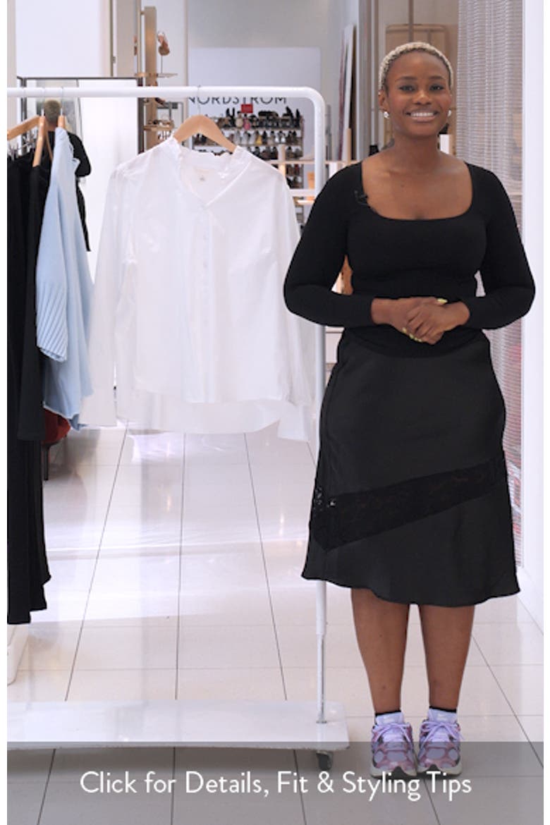 Ruffle Neck Puff Sleeve Top video