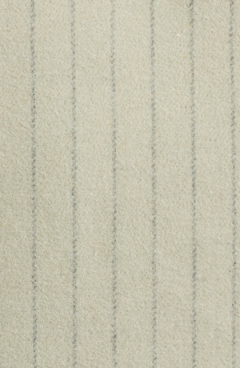 Obey Vernon Pinstripe Felted Zip Jacket, Alternate, color, Abbey Stone