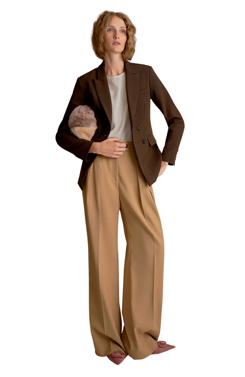 M.m.lafleur Didion Washable Silk Charmeuse Top In Gray