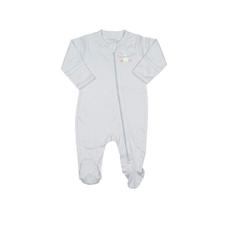 Pima Embroidered Footie (Baby)