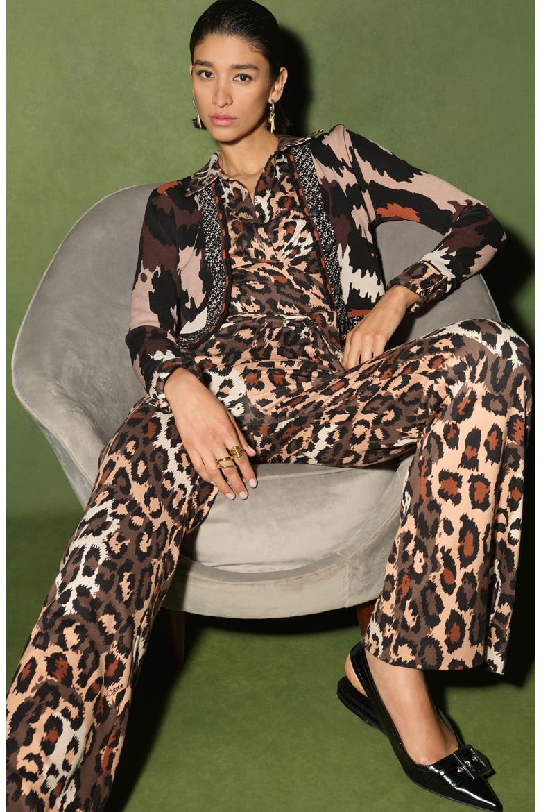 Midge Camouflage Cardigan, Alternate, color, JUNGLE CAT HUGE