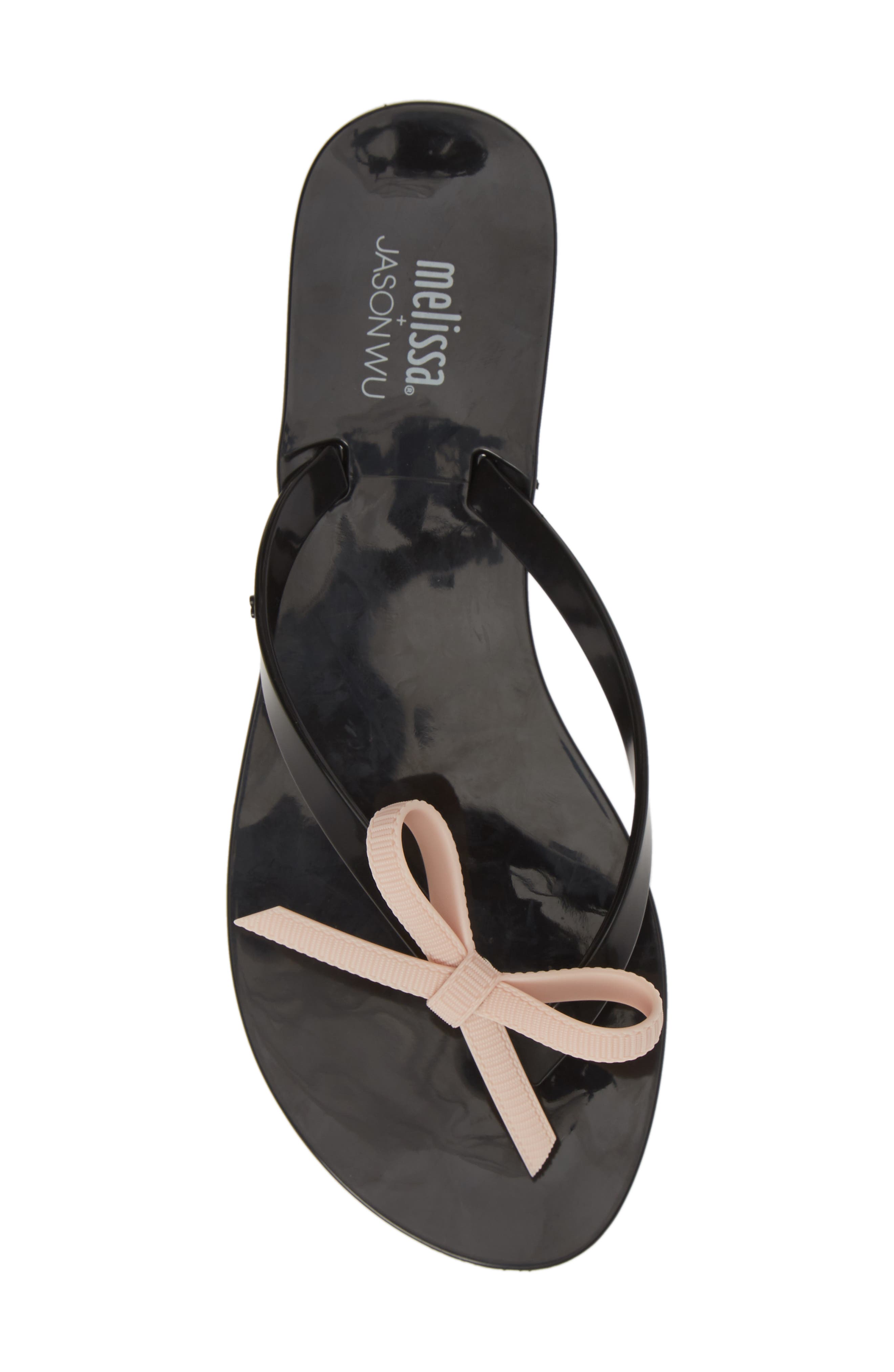 Melissa Harmonic Bow Jelly Flip Flop, Alternate, color, 