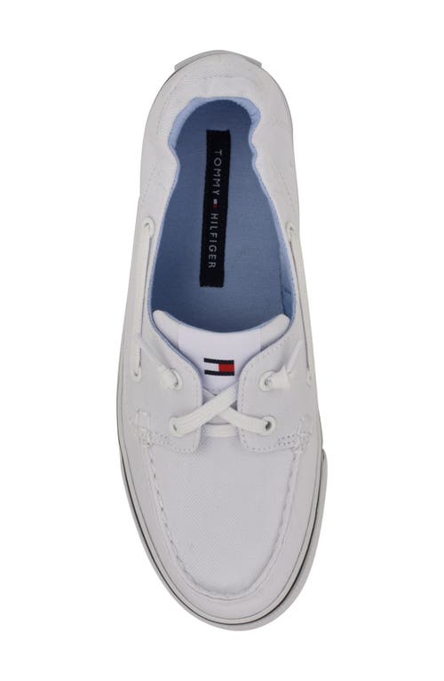 Tommy Hilfiger Oimate Boat Sneaker In White