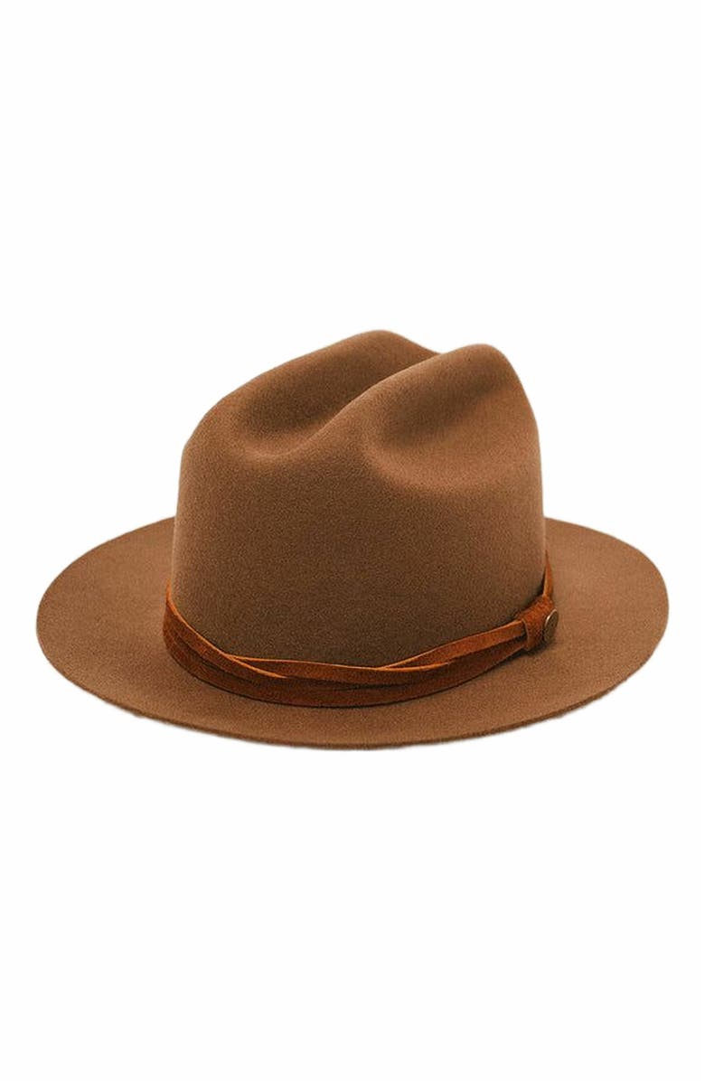 Two Roads Hat Co. Elliston Rancher Hat, Main, color, Brown