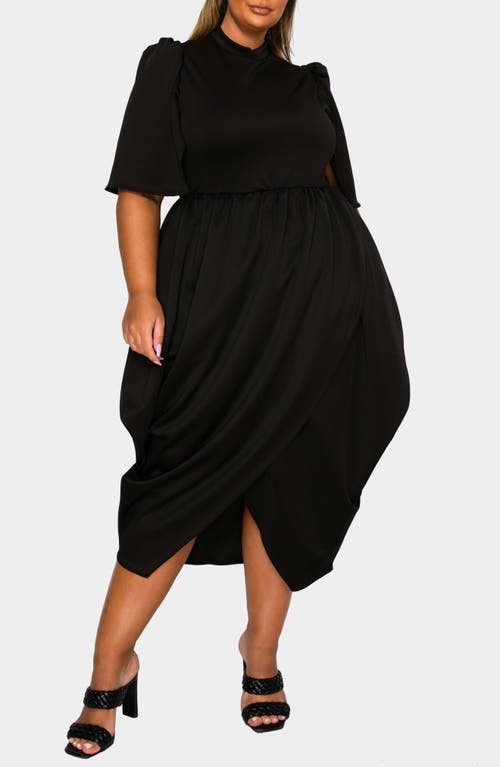 L I V D Aesira Tulip Hem Maxi Dress In Black