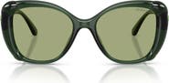 Swarovski 53mm Butterfly Sunglasses