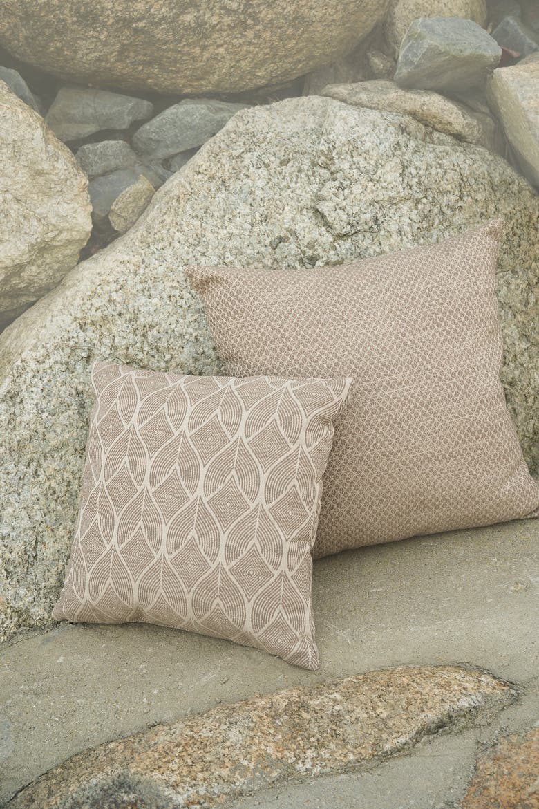 Coastal Breeze Indoor Outdoor Pillow, Alternate, color, Mocha
