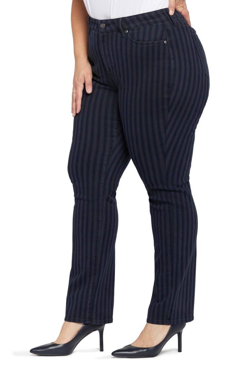 Marilyn Vertical Stripe Straight Leg Jeans, Alternate, color, TAHOE STRIPE
