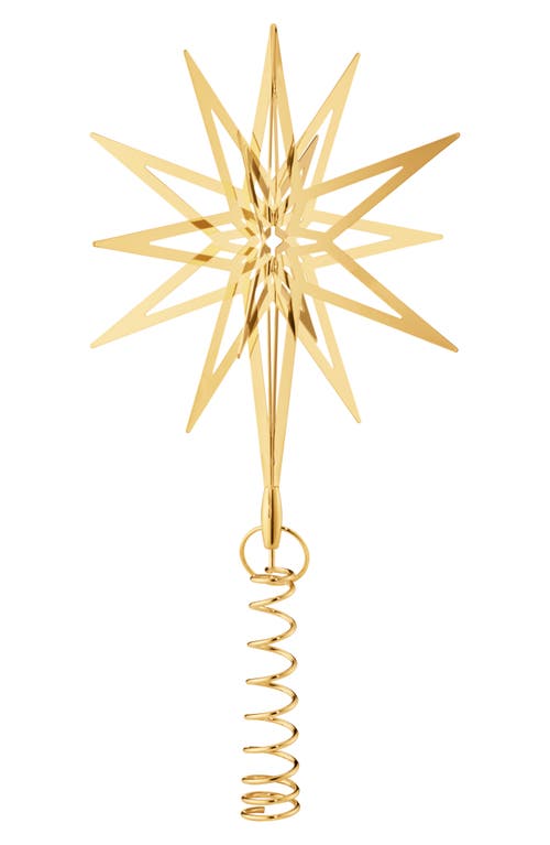 Georg Jensen Top Star 2025 18 Karat Gold Plate Tree Topper In Gold