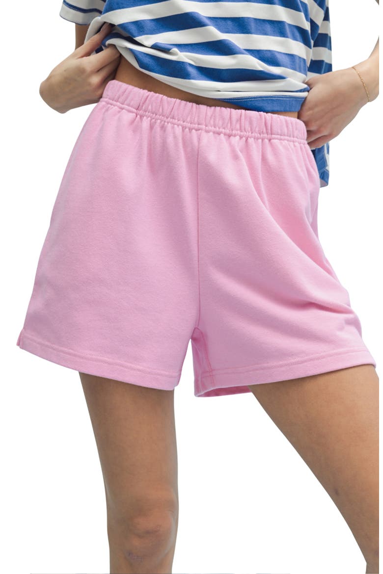 French Terry Shorts, Main, color, BUBBLEGUM