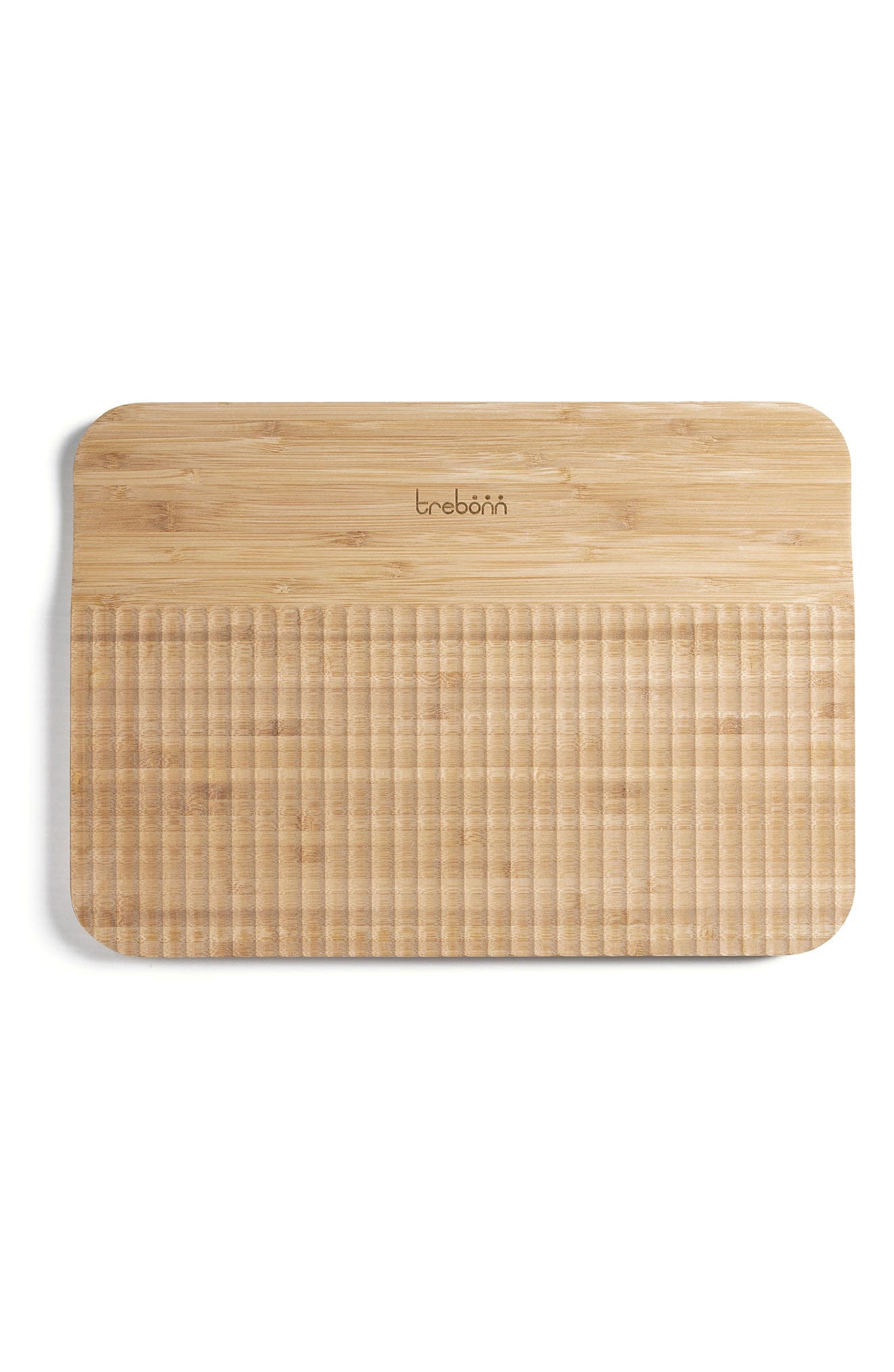 TREBONN Wave Pattern Chop & Slide Large Bamboo Chopping Board