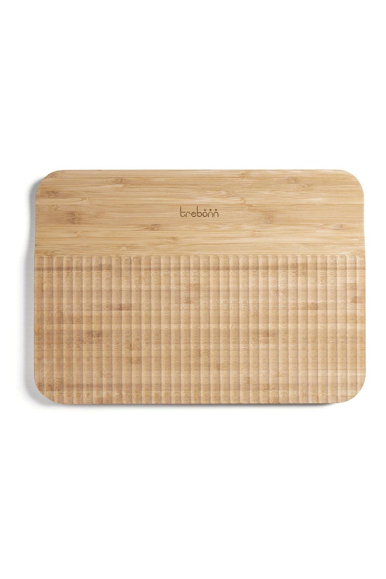 Wave Pattern Chop & Slide Large Bamboo Chopping Board, Main, color, PURPLE