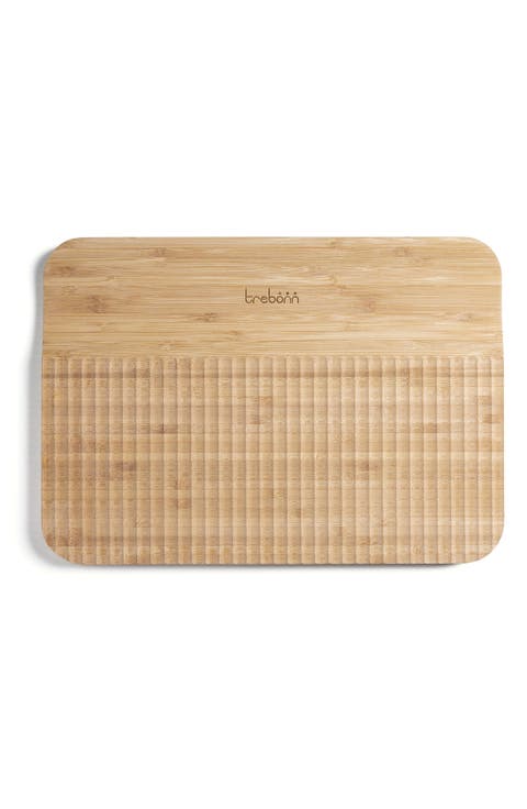 Wave Pattern Chop & Slide Large Bamboo Chopping Board