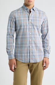 johnnie-O Potomac Plaid Long Sleeve Button Down Shirt