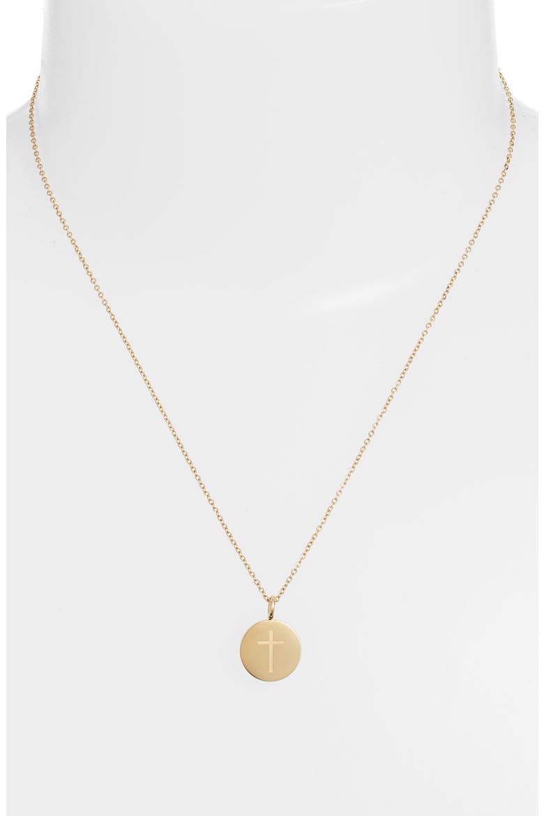 Charmy Necklace, Alternate, color, GOLD - CROSS