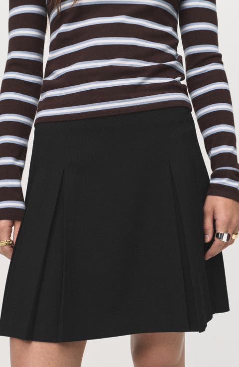 Pleated Miniskirt