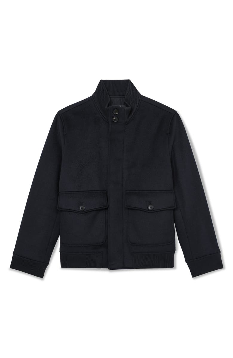 Reiss Hadley Wool Blend Jacket, Alternate, color, Navy