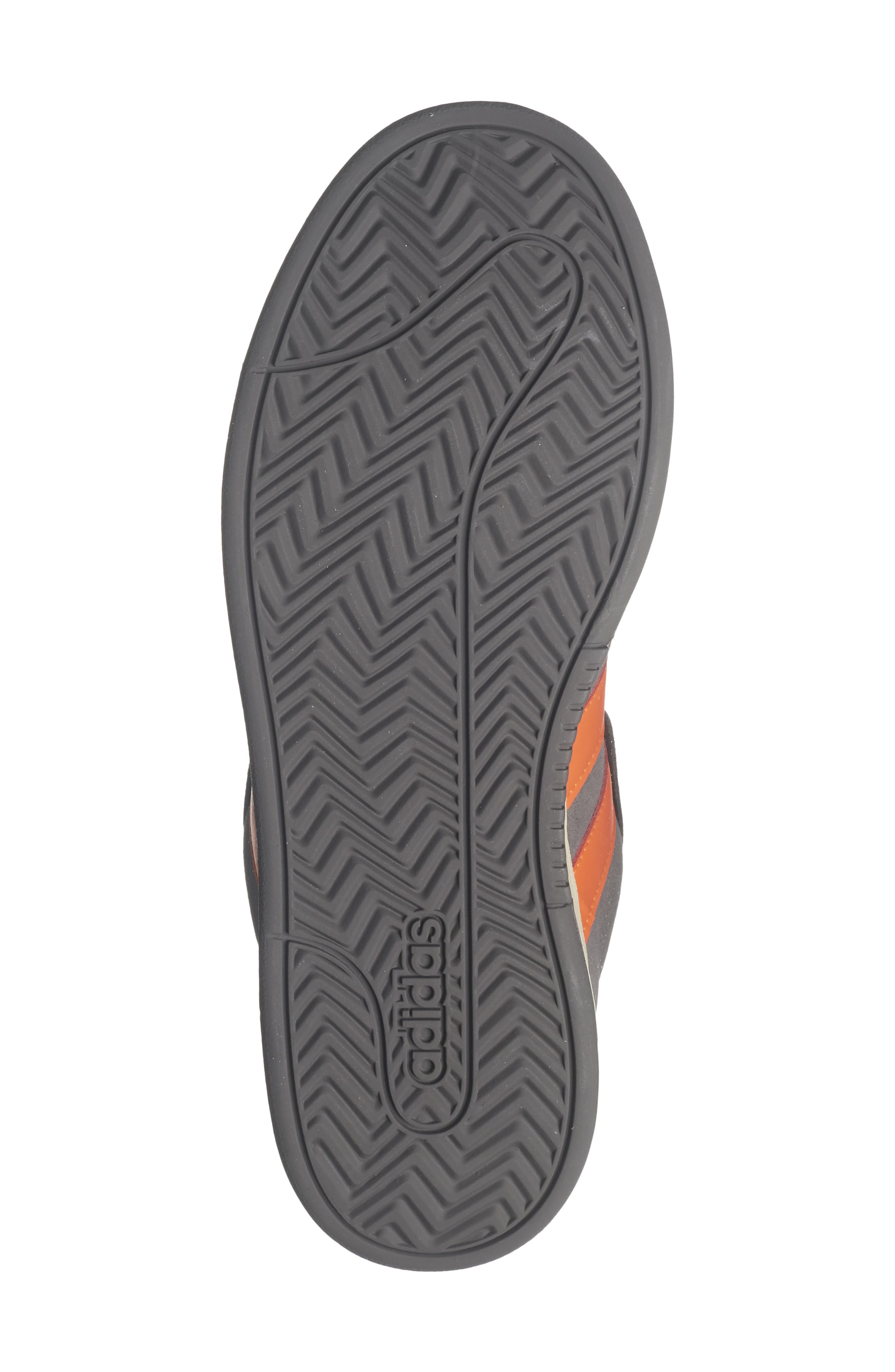 Grand Court Alpha Sneaker, Alternate, color, CHARCOAL/ ORANGE/ VANILLA