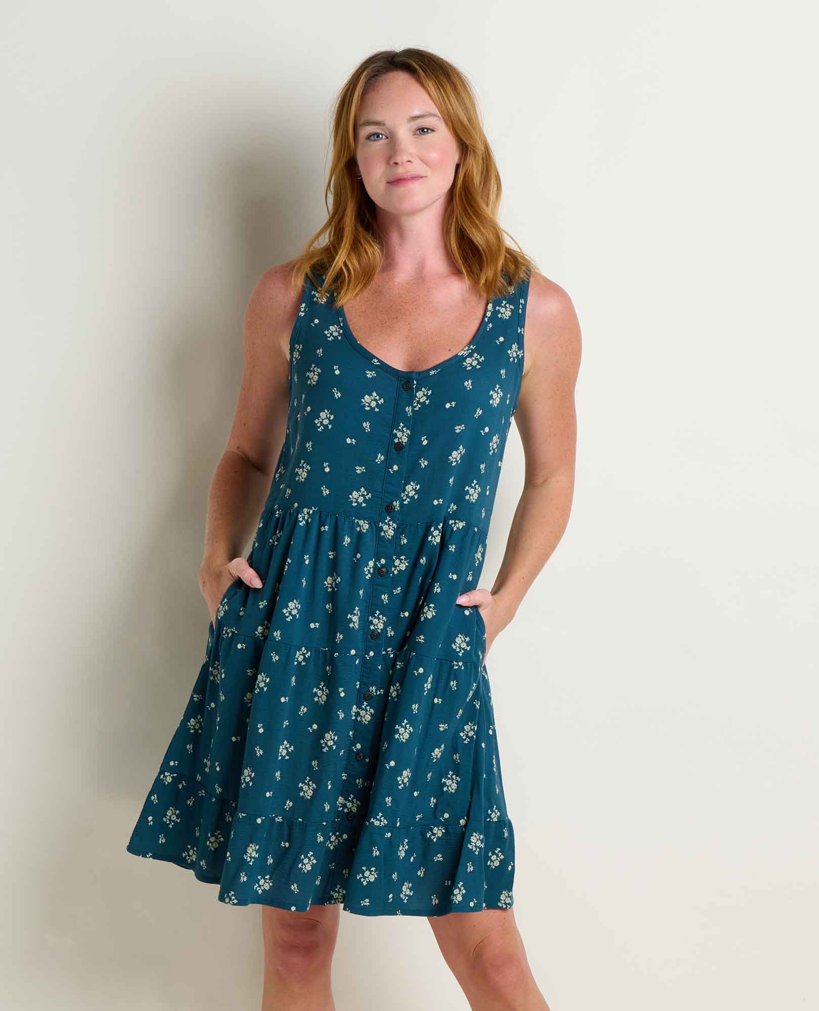 Manzana Tiered Sleeveless Dress - image 5