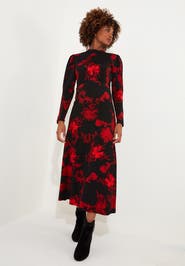 Joe Browns Stretch Knit Mockneck Maxi Dress