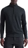 Bugatchi Houndstooth Patern Quarter Zip Top