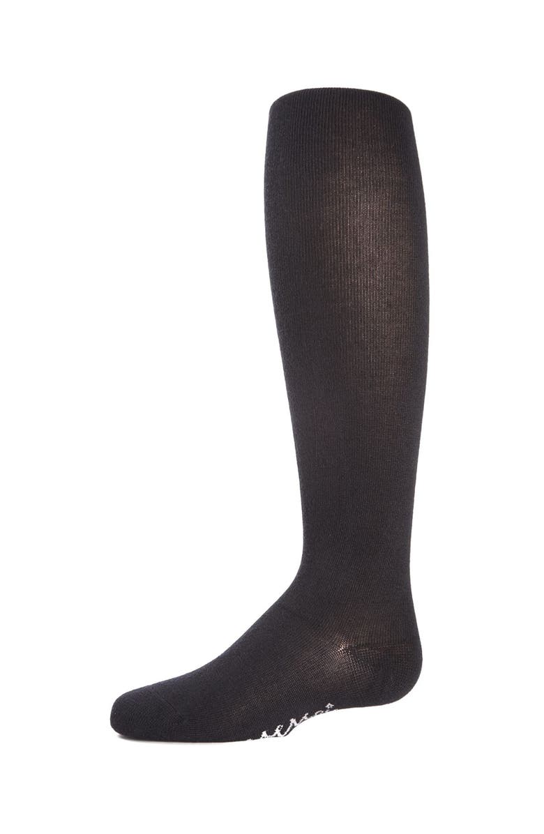 MeMoi Kid's Modal Opaque Tights, Main, color, Black