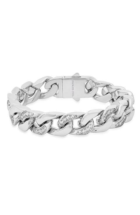 18K Gold Plate Curb Link Bracelet