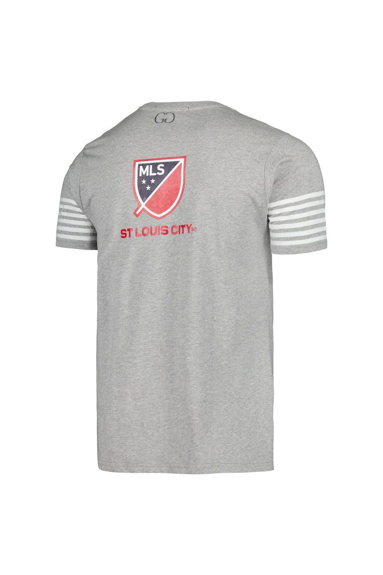 Men's Grungy Gentleman Heather Gray St. Louis City SC T-Shirt, Alternate, color, Heather Gray