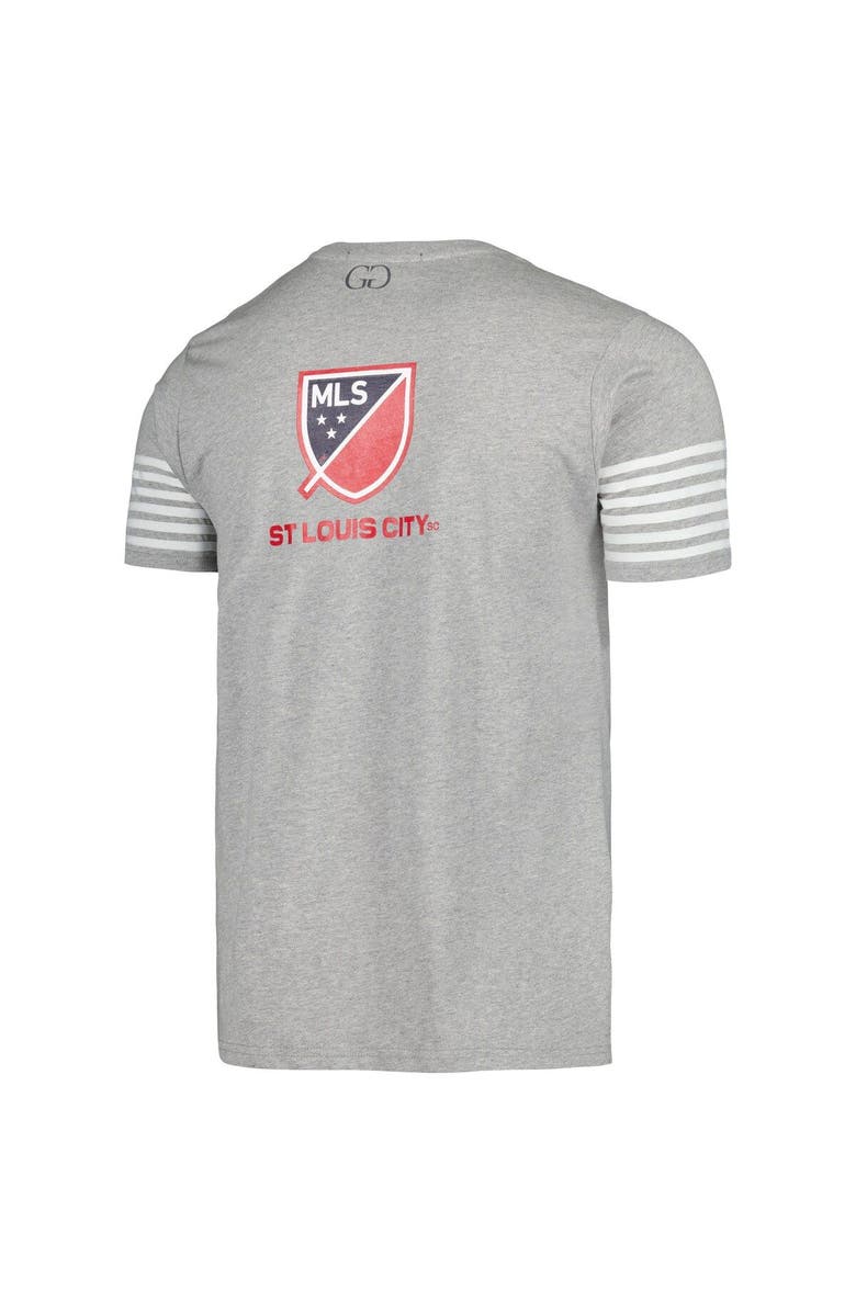 GRUNGY GENTLEMAN Men's Grungy Gentleman Heather Gray St. Louis City SC T-Shirt, Alternate, color, Heather Gray