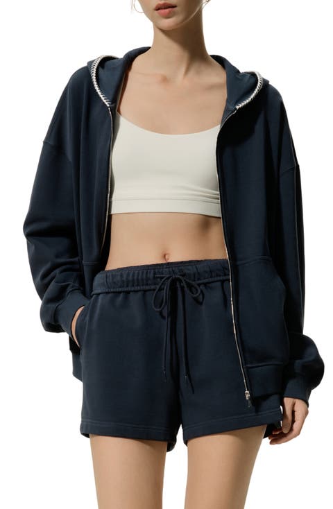 SILKERRY Oversized Seamflow Verge Full-Length Front Zip Hoodie