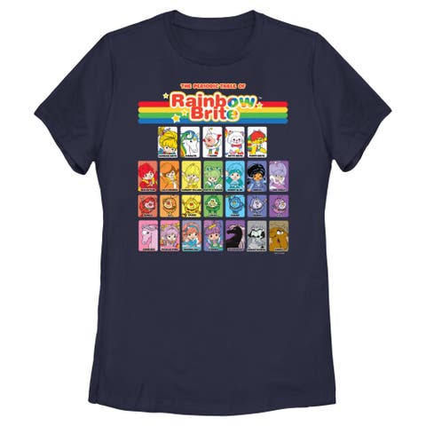 Women's Rainbow Brite Table of Characters  Graphic T-Shirt