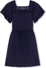 Rails Gale Eyelet Detail Cotton Minidress