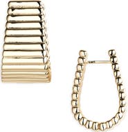 ROXANNE ASSOULIN The Ribbed Hoop Earring