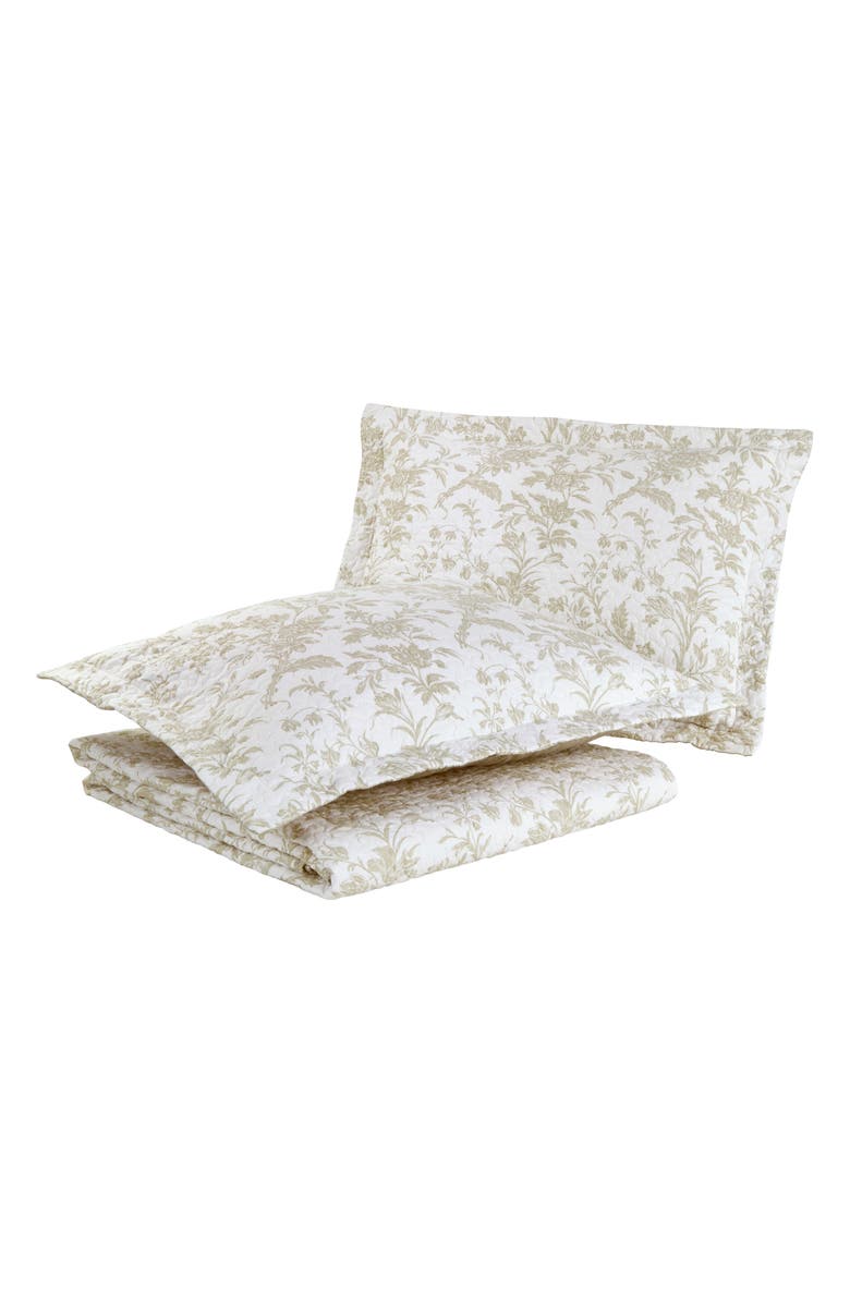 Laura Ashley Amberley Twin Quilt & Sham Set, Main, color, Biscuit Beige
