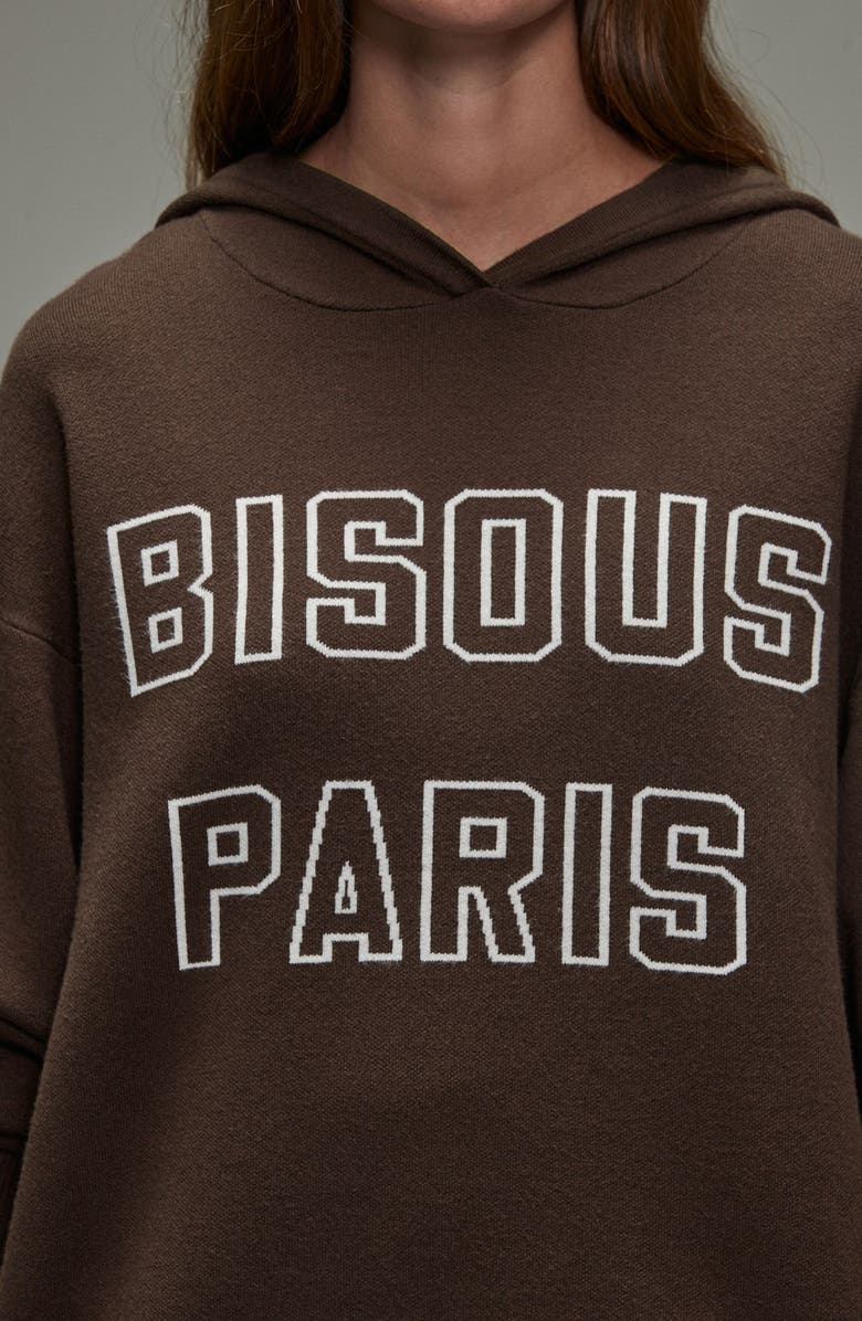 NEXT Knit Hoodie, Alternate, color, Chocolate Brown