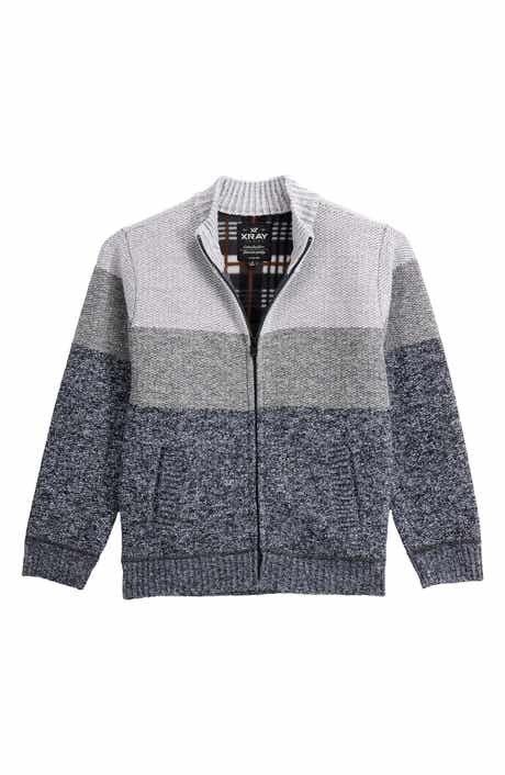 XRAY Kids' Colorblock Full Zip Sweater