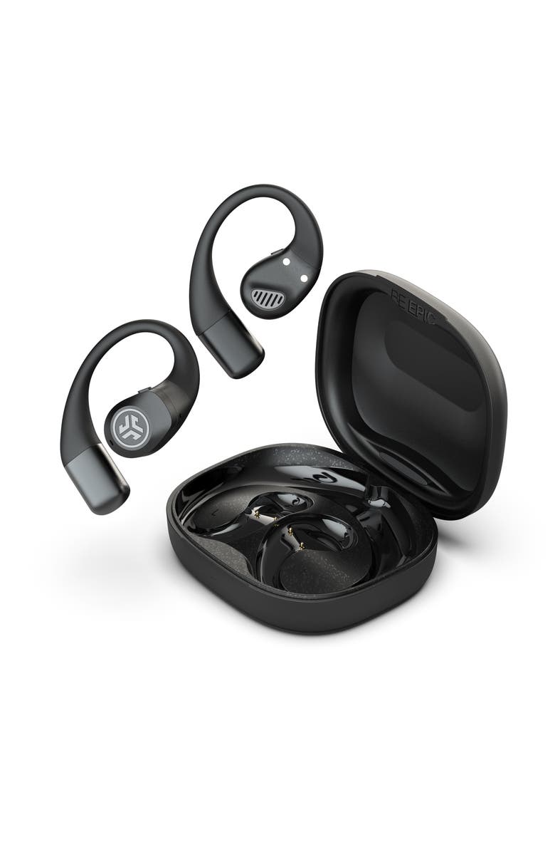 JLab Epic Open Sport Air Conduction Wireless Earbuds, Main, color, Black