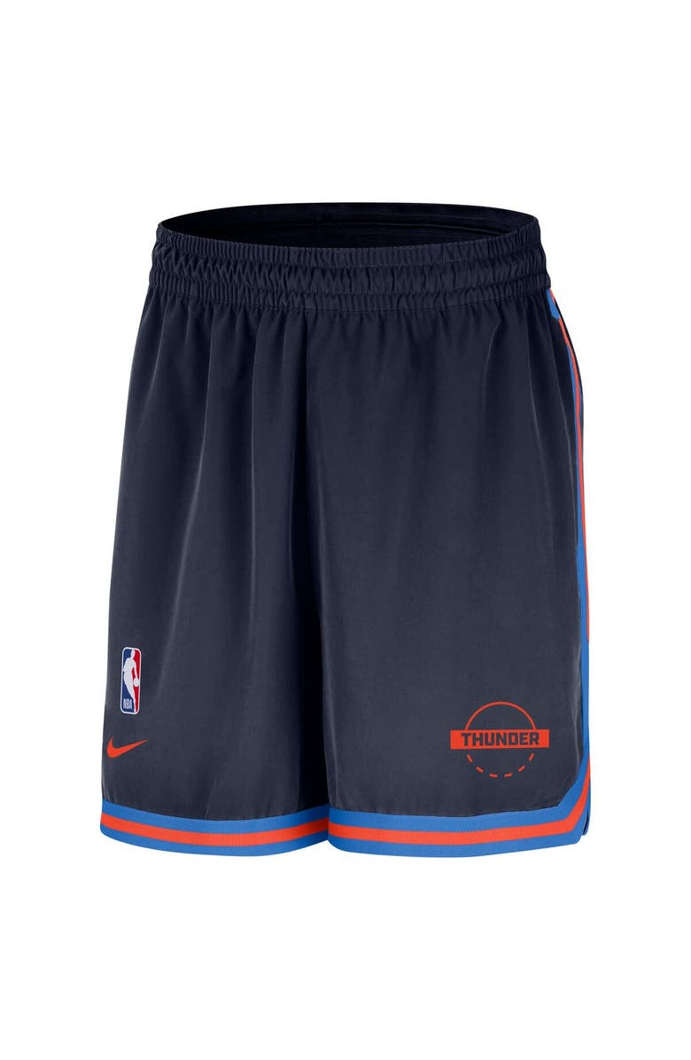 Nike Men's Nike Navy Oklahoma City Thunder Authentic Practice DNA Woven Performance Shorts, Alternate, color, Navy