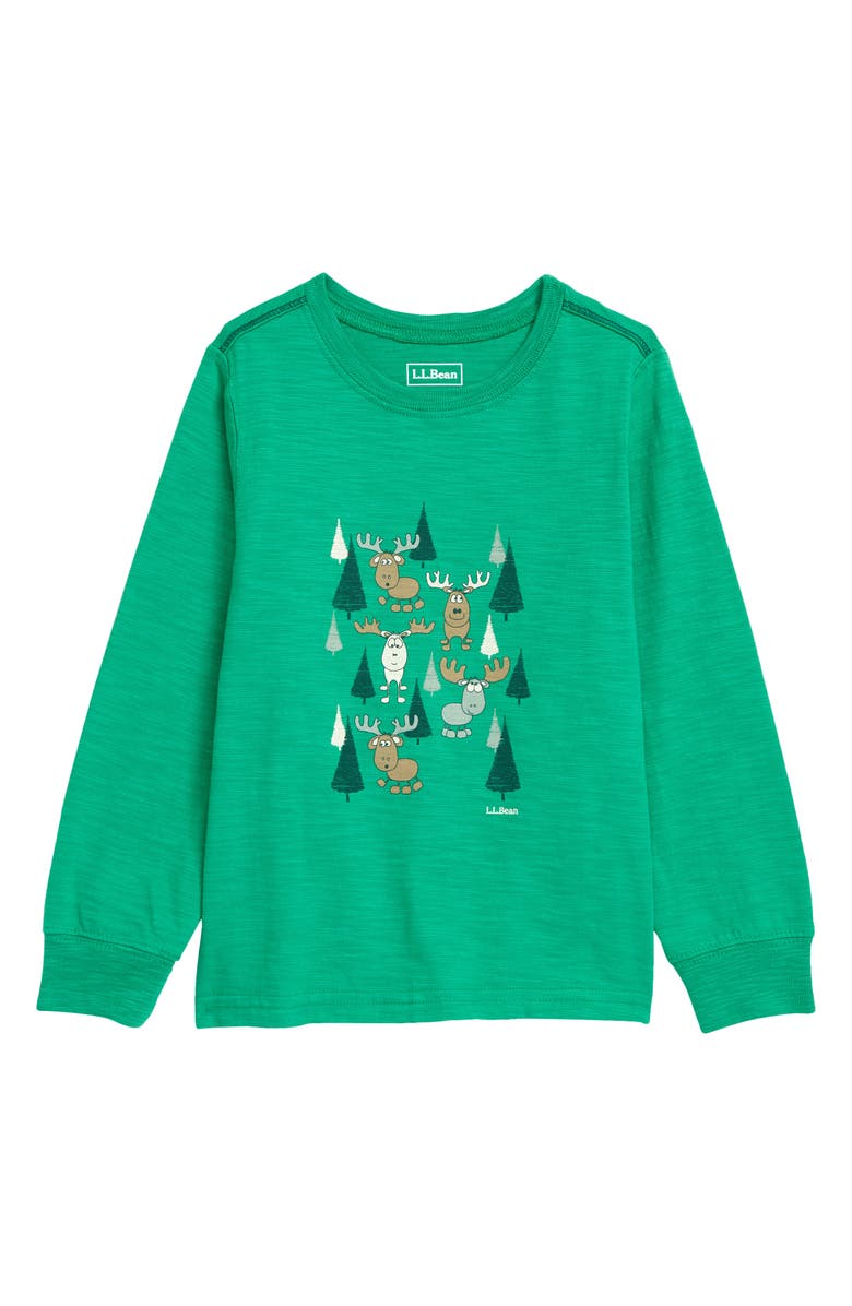 L.L.Bean Kids' Glow in the Dark Graphic Tee, Main, color,