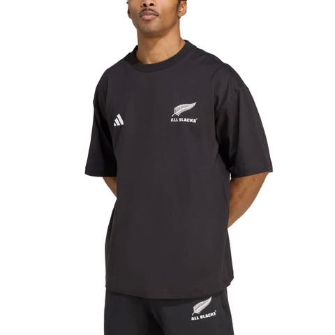 Men's adidas  Black New Zealand Rugby  Presentation Future Icon T-Shirt